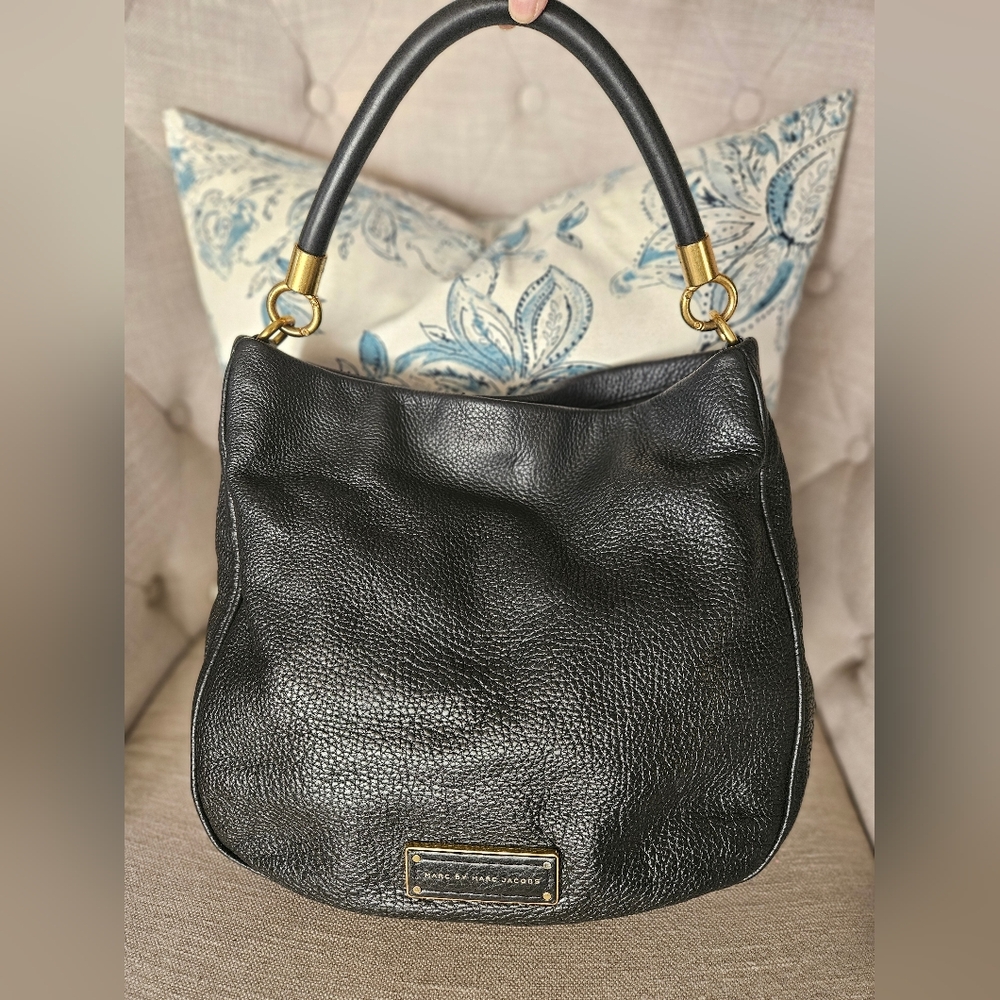 Marc By Marc Jacobs Too Hot to Handle Hobo Bag Leather Black